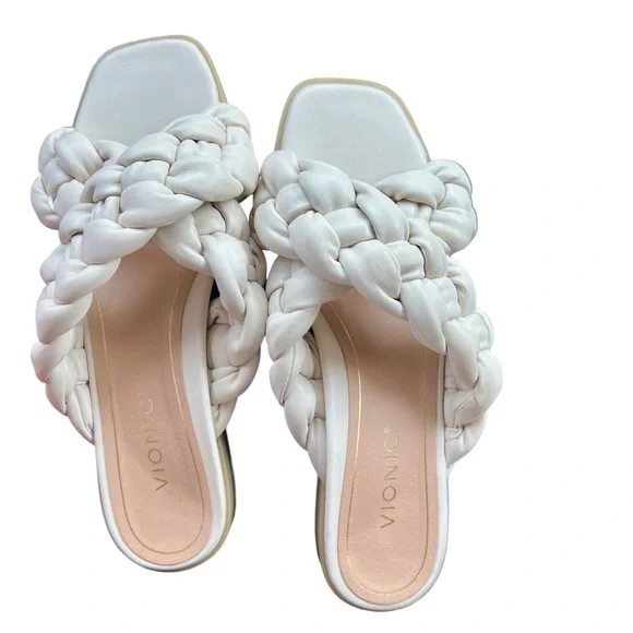 Vionic White Braided Sandals - Picture 4 of 9